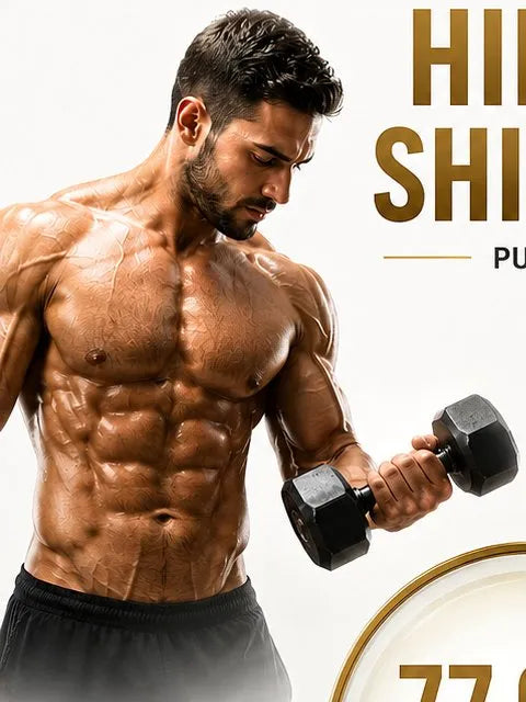 Man training with a dumbbell
